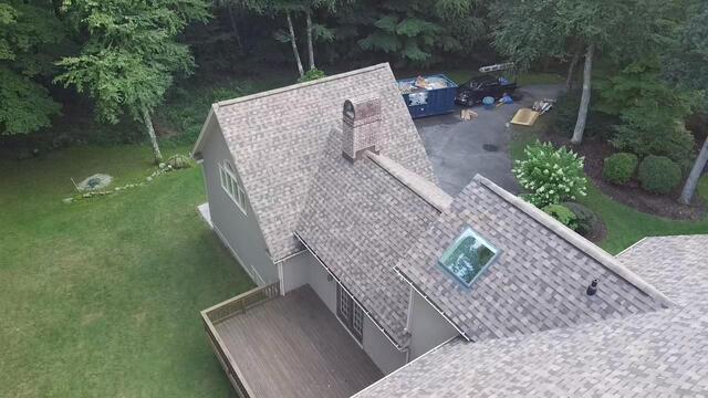 Finished Roof Aerial View