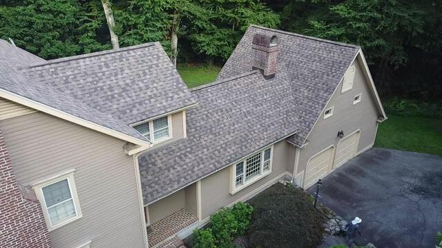 Completed Roof and Chimney Area
