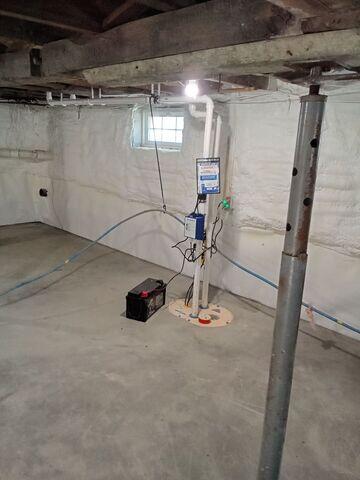 Waterproofed Basement