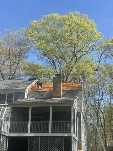 Roof Deck Prep Around the Chimney