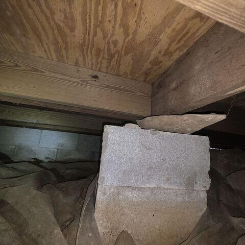 Failing Crawl Space Supports