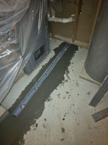 TrenchDrain Installation In Process