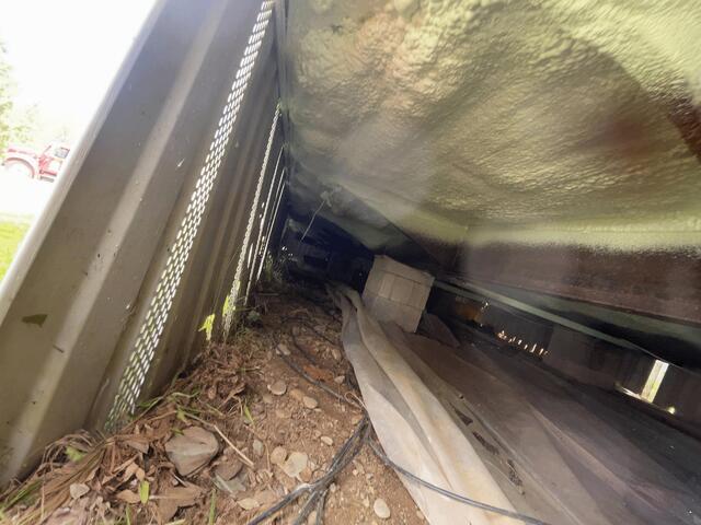 3' spray foam insulation to the perimeter