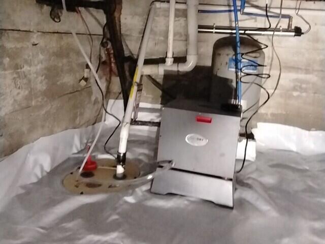 New Sump Pump & Dehumidifier