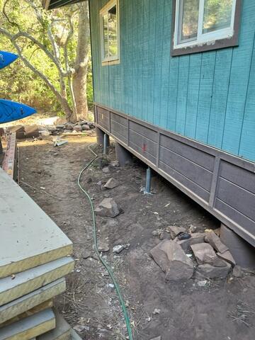 Concentric Piers Installed Along Foundation