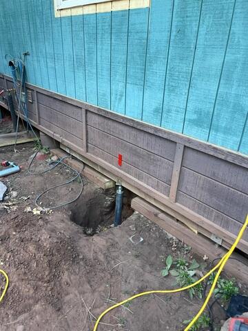 Concentric Pier Installation Along Home Exterior