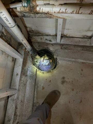 Old, Non-Functioning Sump Pump