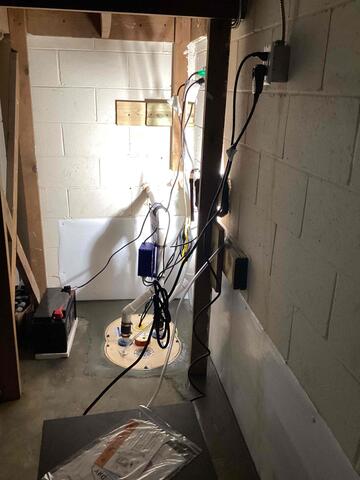 TripleSafe Sump Pump System Installed for Reliable Basement Protection