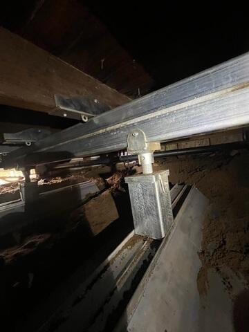 SmartJack Support Column Installed Beneath Structural Beam