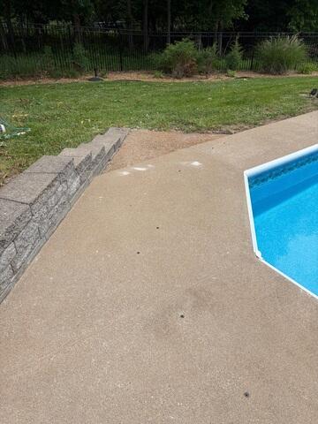 Pool Concrete After Lifting