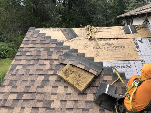 Shingles Being Installed