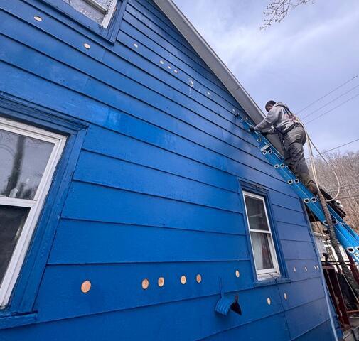 Injection Foam with Aluminum Siding