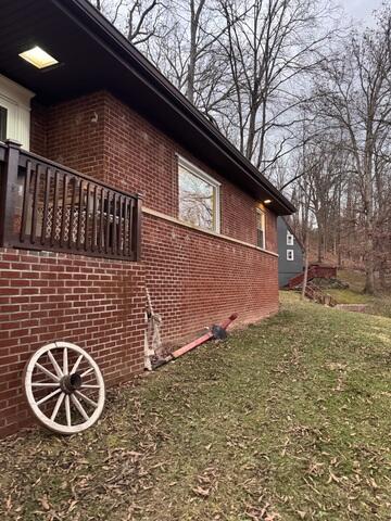 Brick exterior install