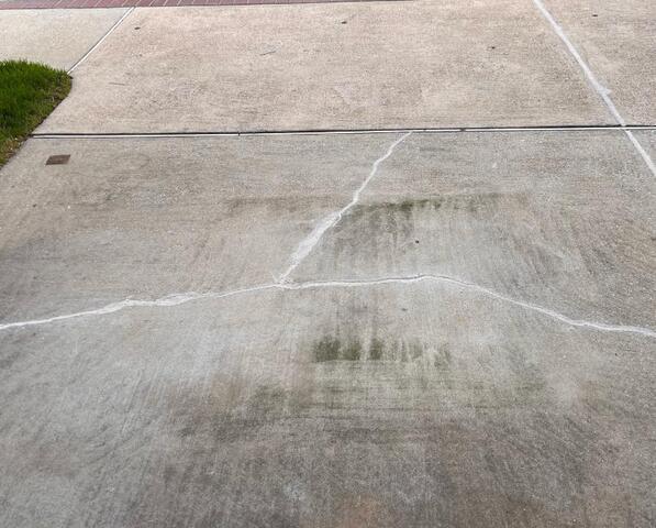 Crack repair in concrete sidewalks