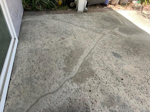 Patio Crack Repair Completed