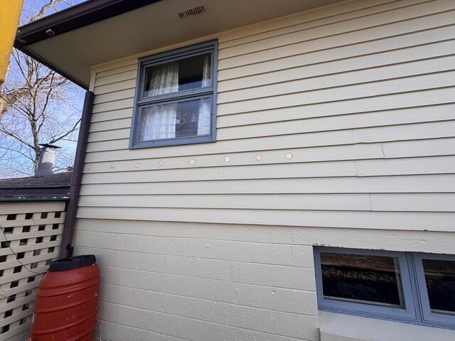 Injection Foam with Wood Siding