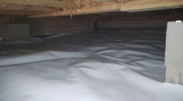 An encapsulated, clean crawl space