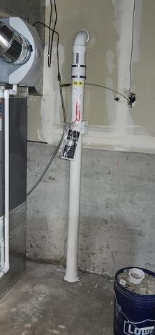 Basement Radon Extraction Point