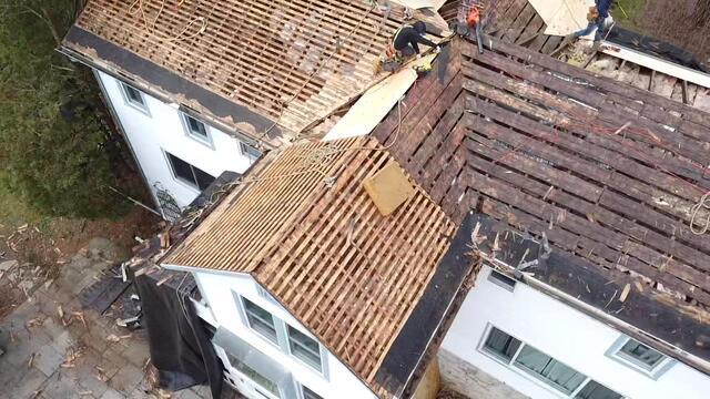 Old Roof Opened Up