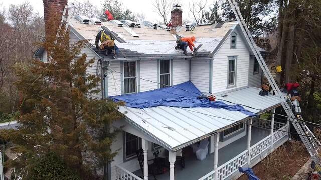 Shingle & Metal Install in Progress