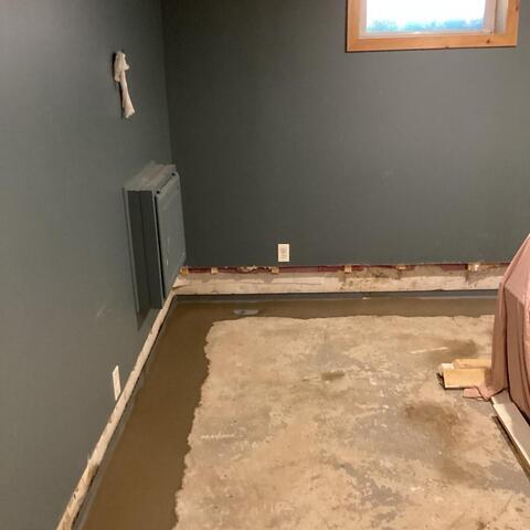 Drainage System Added to Finished Side As Well