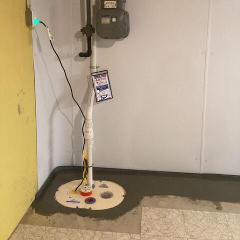 Added In a Sump Pump