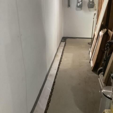Drainage System All Throughout The Basement