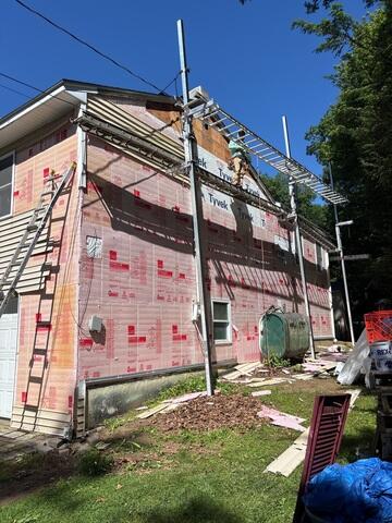 Old Siding Removed, Walls Exposed