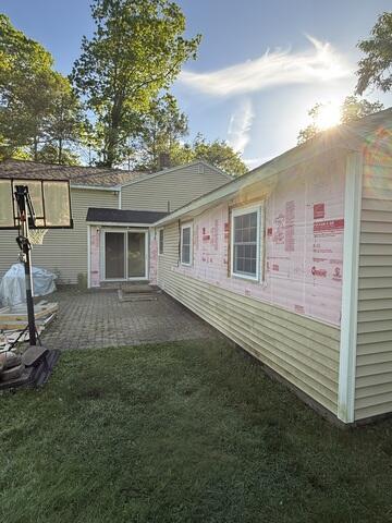 Aging Siding Removed in Sections
