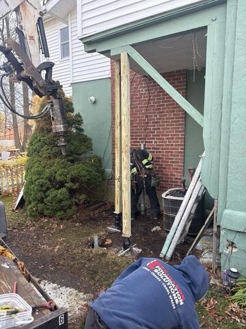 Temporary Porch Support Posts