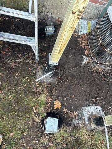 Helical Pier Porch Brackets