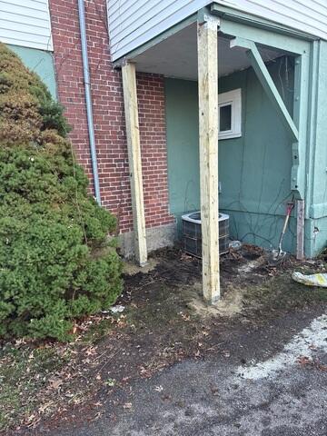 Posts Secured to Porch