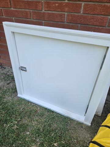 Custom Made Crawlspace Door