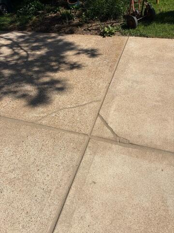 Driveway Crack Repair Up Close