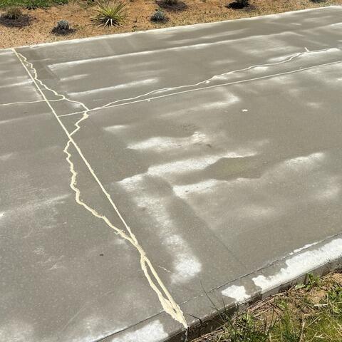Sealed and Repaired Cracks and Joints