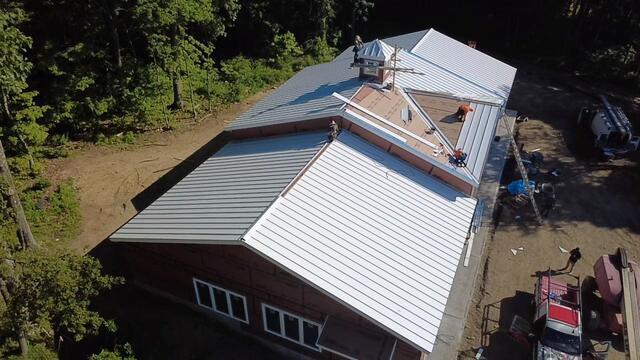 Standing Seam Panels Taking Shape