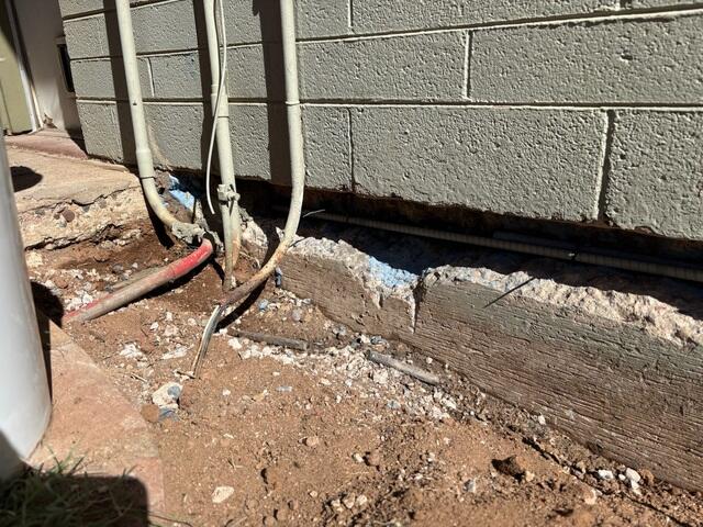 Stem Wall Restoration in Progress
