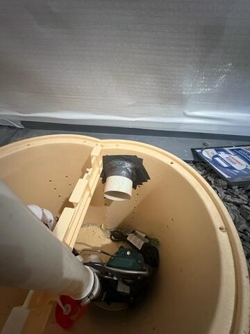 Drainage System Connected to Sump Pump