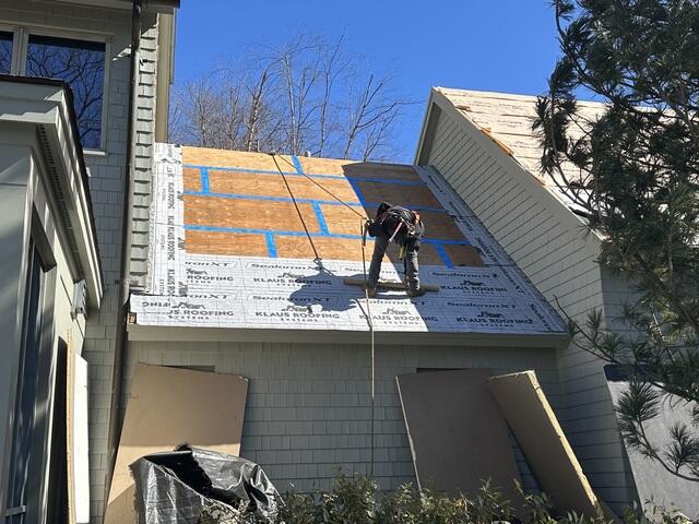Seams Taped and Deck Protected
