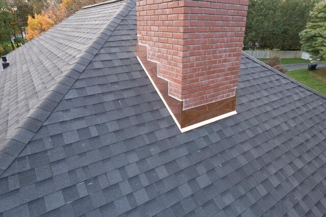 New Copper Chimney Flashing for a Leak-Prone Area