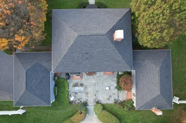 A Full View of the Finished Roof