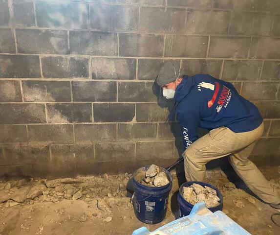 Preparing the trench