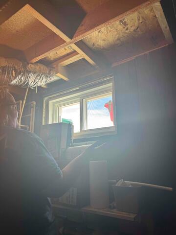 New EverLast Basement Window Installed (Interior View)