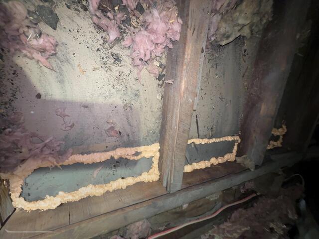 Air sealed attic top plates