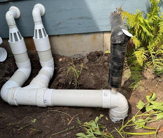 Sump Pump Discharge Line