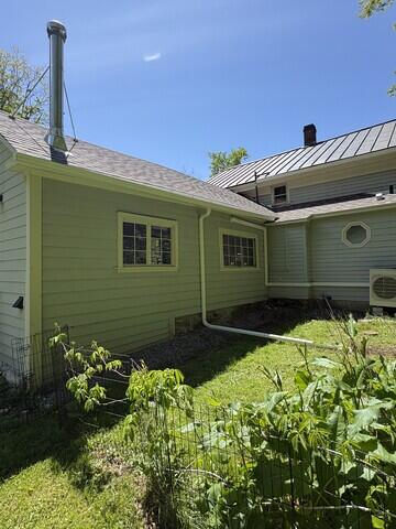 After installation of downspouts