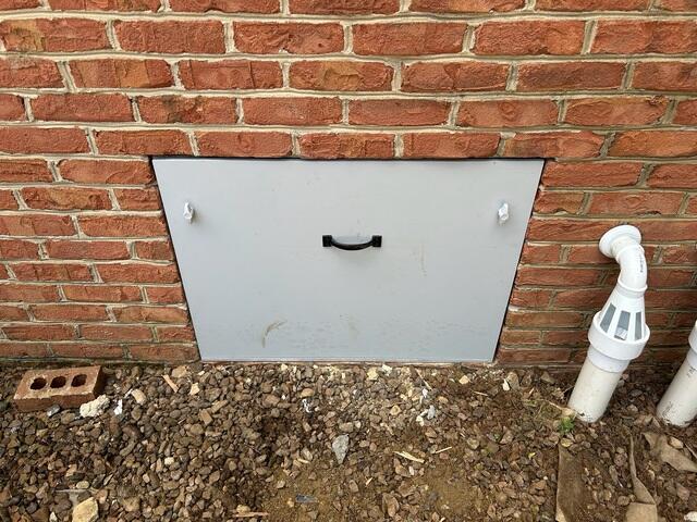 New Crawl Space Door