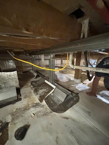 SmartJack Crawl Space Support Installation