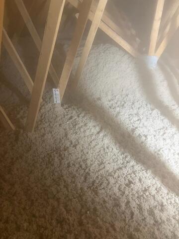 Dense Cellulose Insulation Installation