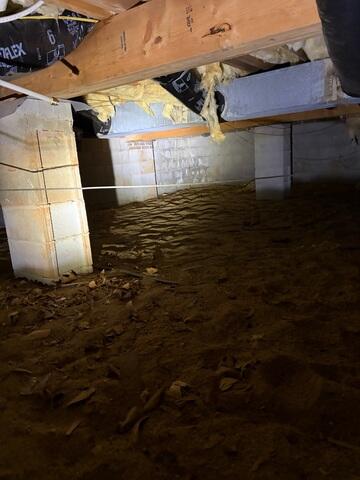 Moisture Concerns Identified in Advance, NC Crawl Space